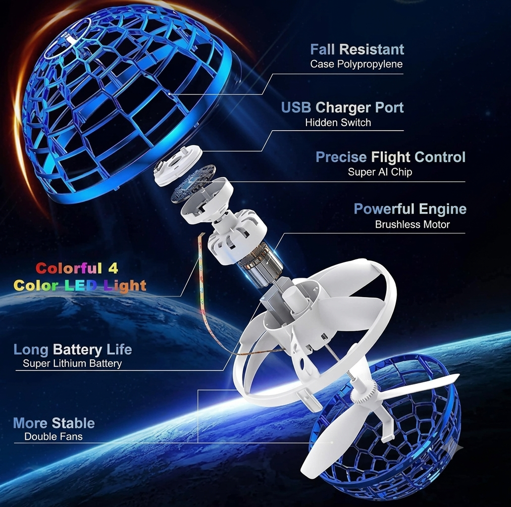 Mini UFO Boomerang Spinner – Self-Returning Flying Toy