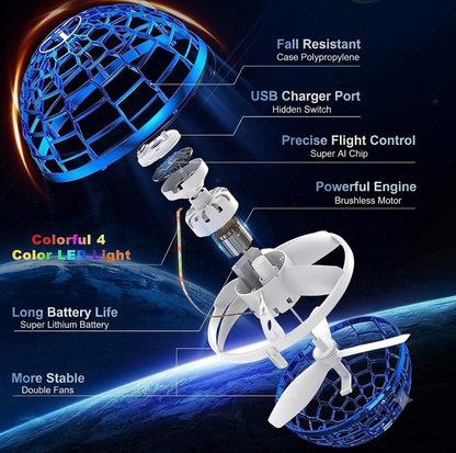Mini UFO Boomerang Spinner – Self-Returning Flying Toy