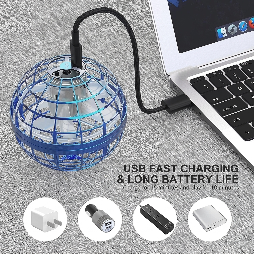 Mini UFO Boomerang Spinner – Self-Returning Flying Toy